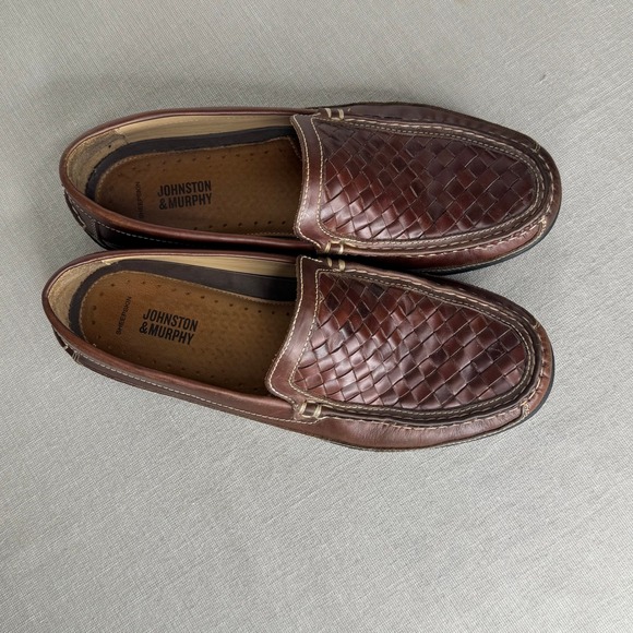 Johnston & Murphy woven top loafers flex sole Mens‎ 9.5 M main image 5